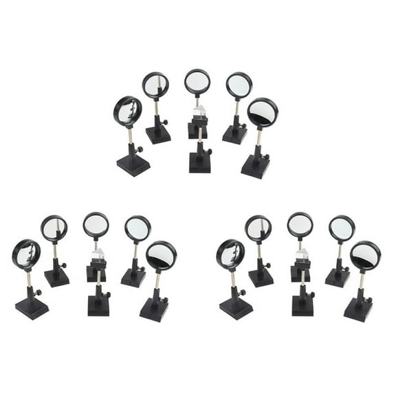 3 set Optics Experiment Set Convex Lens Concave Lens Triangular Prism Plane Mirror Convex Mirror Optical Lens