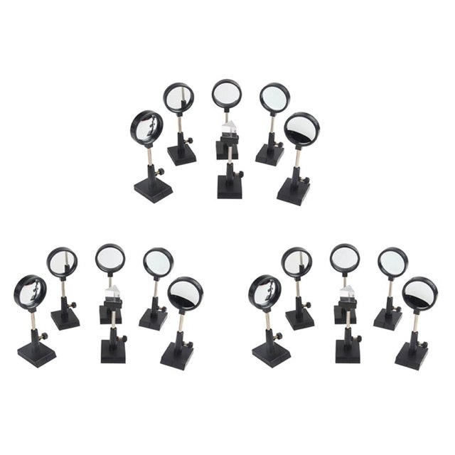 3 set Optics Experiment Set Convex Lens Concave Lens Triangular Prism