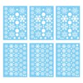 3 sets of Christmas snowflake wall stickers, New Year shop window