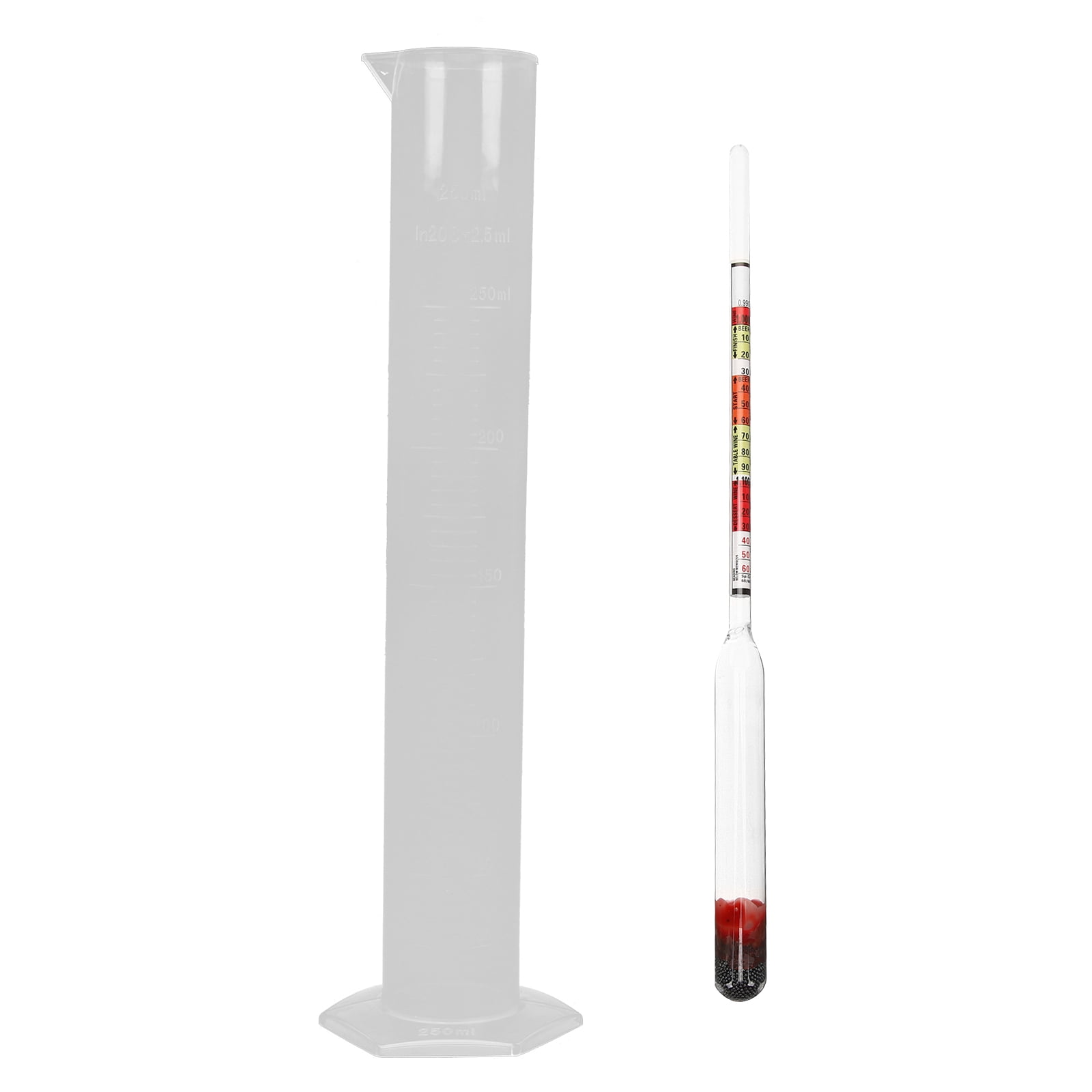 3 sets of Convenient Maple Syrup Hydrometer for Beer Wine Sugar