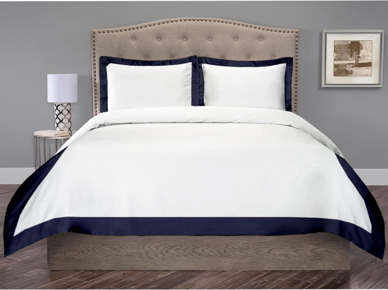 3 side zipper duvet cover set 132"X120'' Alaskan King Size Burgundy - with 3 Sided Zipper Close, 3 PCS Alaskan King Size Duvet Cover & 2 Pillow Cases(20"x40")