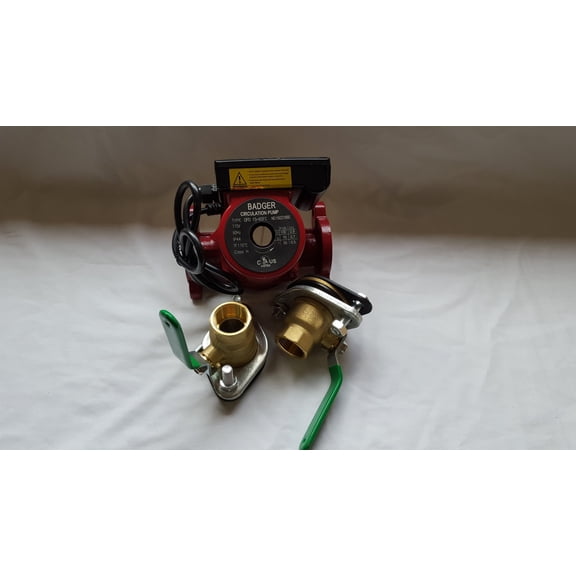 3 speed Circulating Pump With Cord 20 GPM with (2) 3/4" Flanged Ball Valves
