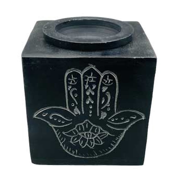 3" square Hand soapstone oil diffuser