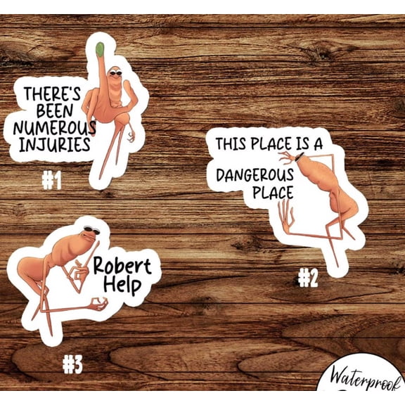 3 stickers Marcus the Worm Sticker Meme Stickers, Water-Resistant Vinyl, Marcus Funny Sticker VR Chat Meme