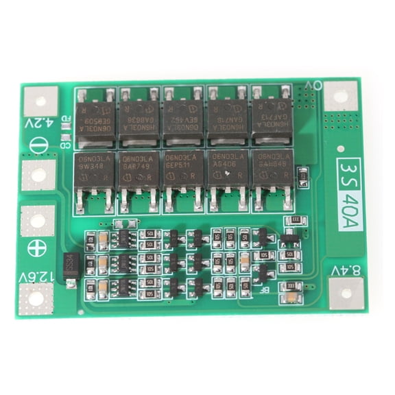 3-string 12.6V 18650 Protective Board Balanced/Enhanced Power Protections Board Feature 40A Current