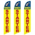 thumbnail image 1 of 3 three Pack Tall Swooper Flags Remote Car Starter Red Yellow Keyless, 1 of 1