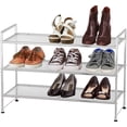 3-tier Stackable Mesh Shoe Rack - Walmart.com