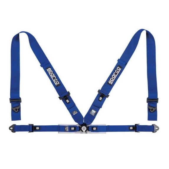 3 to 2 in. 4-Point Competition Belt Harness, Blue