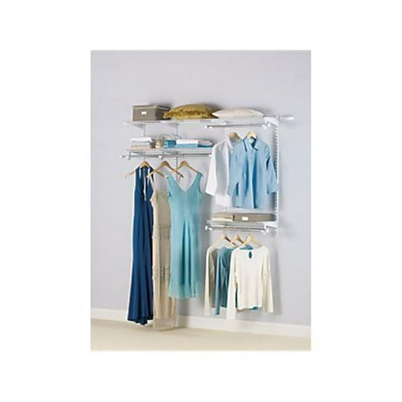 3 to 6 ft. Deluxe White Closet Kits