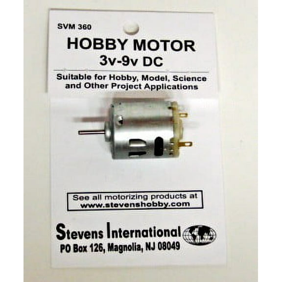 3 to 9v DC Small Electric Motor (Round Can) (for higher RPMs)