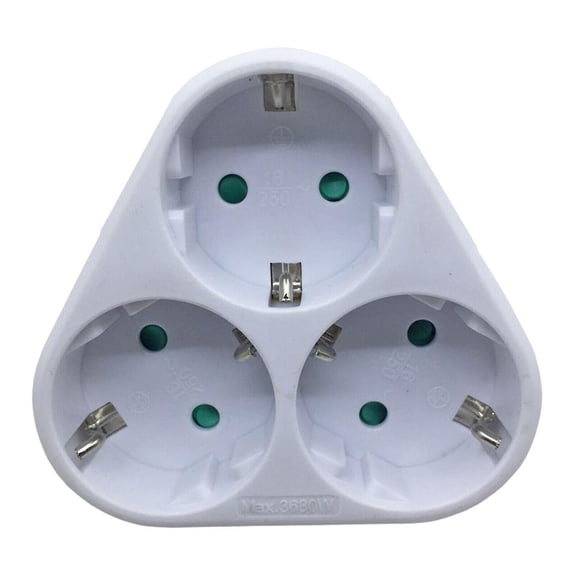 3-way Eu Socket, Socket Distributor, Socket Strip, Multiple Socket De Wyelv