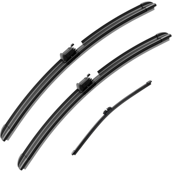 3 wipers 26"+19"+14" Sprayer Wiper Blades Automotive Front Rear Windshield Wipers Replacement for Volvo XC60 2018 2019 2020 2021 2022,Not Heated Easy DIY Install (Set of 3)