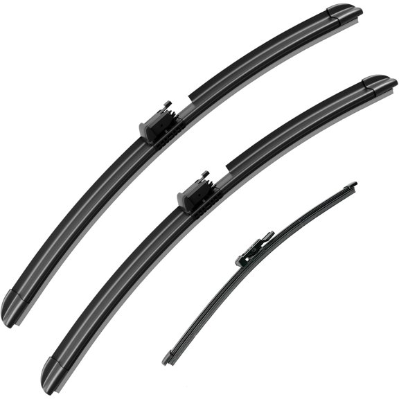LADEWEU® 3 Wipers 26"+21"+11" Sprayer Wiper Blades Automotive Front Rear Windshield Wipers Replacement for Lincoln Aviator 2020-2023,Not Heated Easy DIY Install (Set of 3)