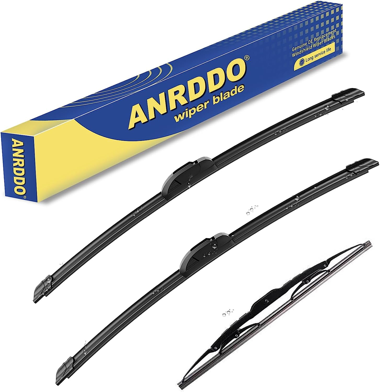 3 wipers Replacement for 2007 2006 2005 2004 2003 2002 2001 Toyota Sequoia Original Equipment Windshield Wiper Blades Set 19"+19"+14" (Set of 3) U/J HOOK