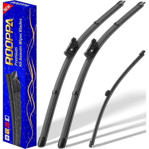 3 wipers Replacement for 2009-2017 Q5/2014-2017 SQ5/2019 2021 Q3, Windshield Wiper Blades Original Equipment Replacement - 24"/20"/13" (Set of 3) Top Lock