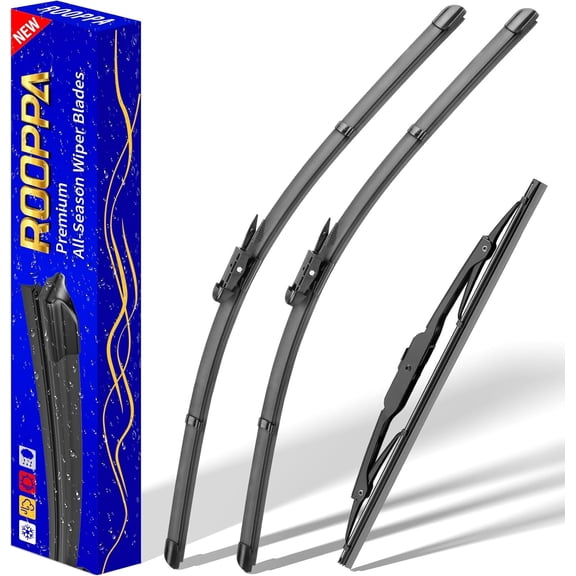 3 wipers Replacement for 2012-2017 Chevy Chevrolet Traverse, Windshield Wiper Blades Original Equipment Replacement - 24"/21"/13" (Set of 3) Pinch Tap