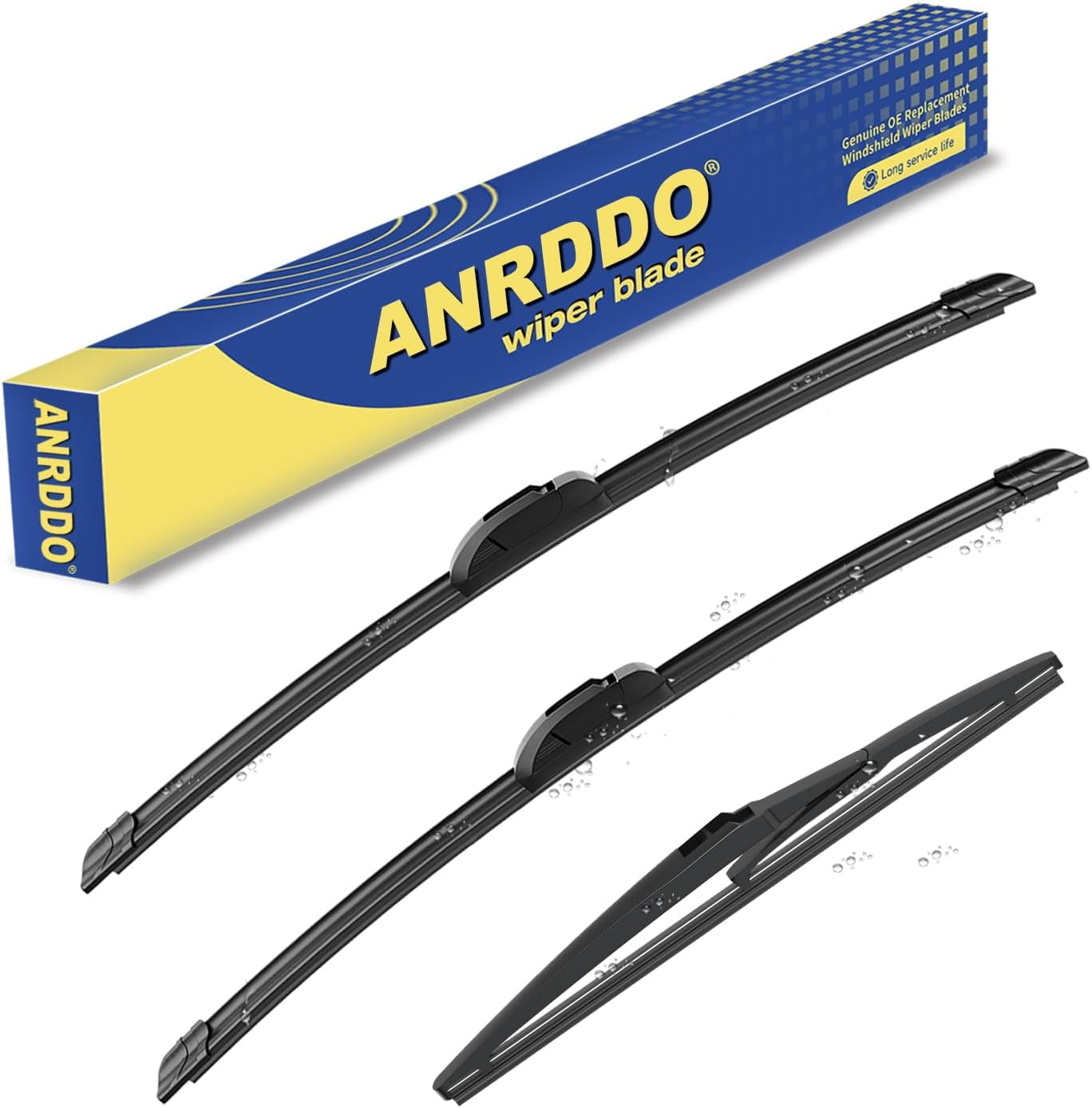 3 wipers Replacement For 2013 2014 2015 2016 2017 2018 Toyota Rav4 Original Equipment Windshield Wiper Blades Set 26"+16"+10" (Set of 3) U/J HOOK