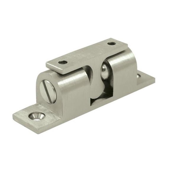 3 x 0.75 in. Ball Tension Catch- Satin Nickel - Solid