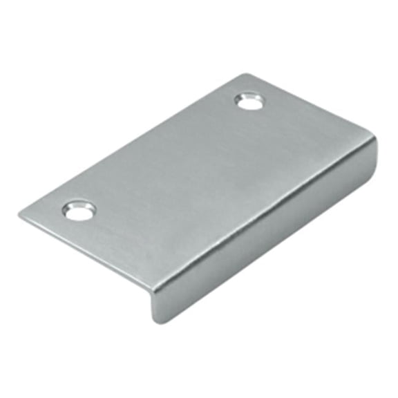3 x 1.5 in. Drawer & Cabinet Mirror Pull, Satin Chrome - Solid