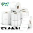 thumbnail image 1 of 3" x 1" Direct Thermal Multipurpose & Shipping Address Labels UPC Barcodes Postage Stickers for Zebra 2844 & Rollo Desktop Label Printer ( 1375 Labels/Roll ) 2 Rolls, 1 of 8