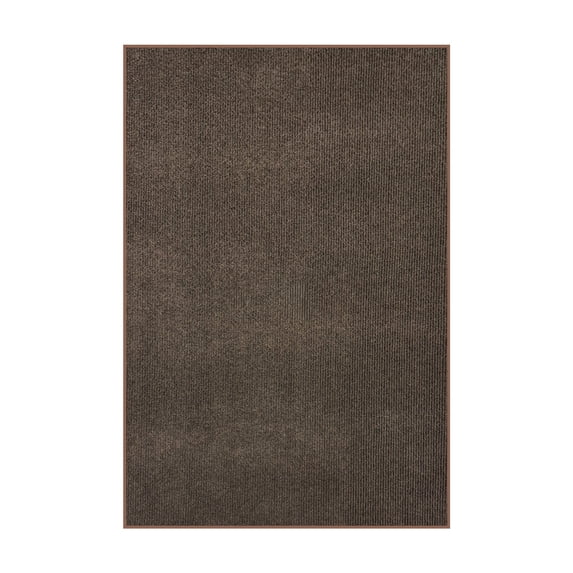 Koeckritz Rugs Wassaw Mocha Ribbed Indoor/Outdoor Area Rug 3' x 10'
