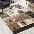 thumbnail image 1 of 3 x 10 ft. Beige & Brown Geometric Runner Rug, 1 of 1