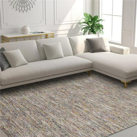 3 x 10 ft. Multi Color Wool Hand Loomed Runner Rug