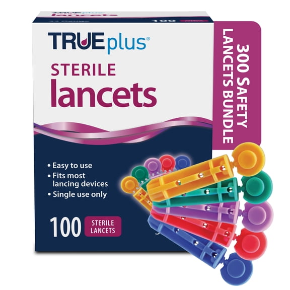 3 x 100ct 33g TRUEplus® Lancets   TRUEplus® Log Book