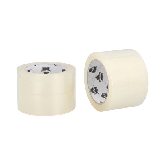 MMBM 2.83 Inch x 110 Yards Shipping Packaging Tapes - Clear - 2 Mil Thick - Pack of 6 Rolls + Free 3-Inch Dispenser