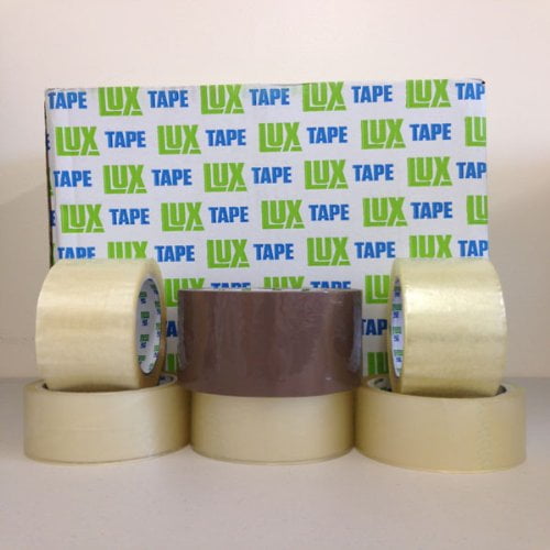 3'' x 110 yds 24 Rolls Per Case Tan LUX Packing Tape by The Boxery