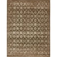 thumbnail image 1 of 3' x 13' Brown and Beige Floral Rectangular Area Throw Rug, 1 of 8