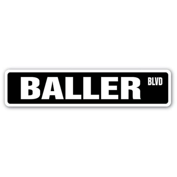 3 x 14 in. Baller Street Sign - Made It Pro Ball Player