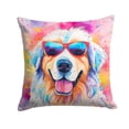 thumbnail image 1 of 3 x 14 x 14 in. Great Pyrenees Hippie Dawg Fabric Decorative Pillow, 1 of 1
