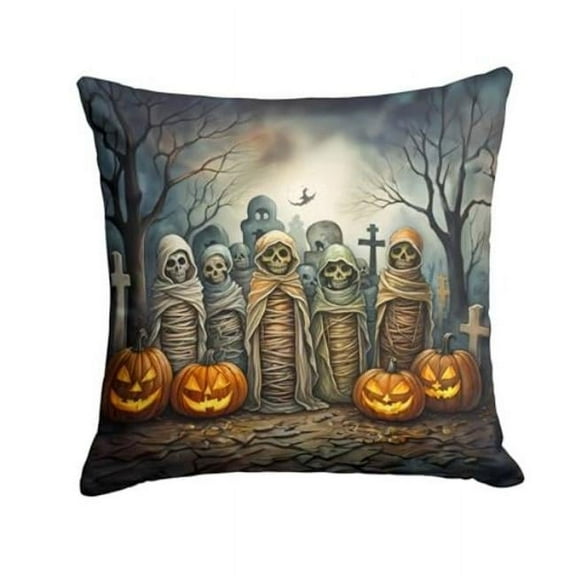 3 x 14 x 14 in. Mummies Spooky Halloween Throw Pillow