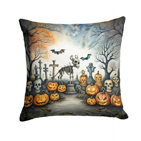 3 x 14 x 14 in. Pet Cemetery Spooky Halloween Throw Pillow