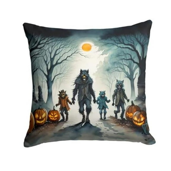 3 x 14 x 14 in. Werewolves Spooky Halloween Throw Pillow