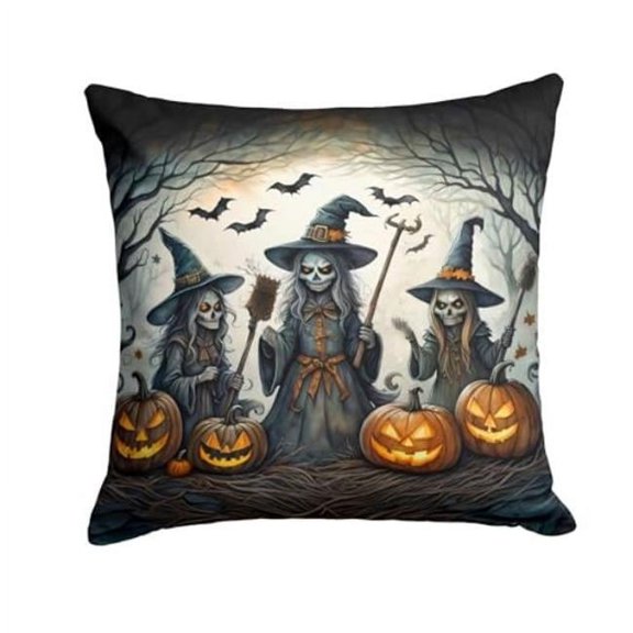 3 x 14 x 14 in. Witches Spooky Halloween Throw Pillow