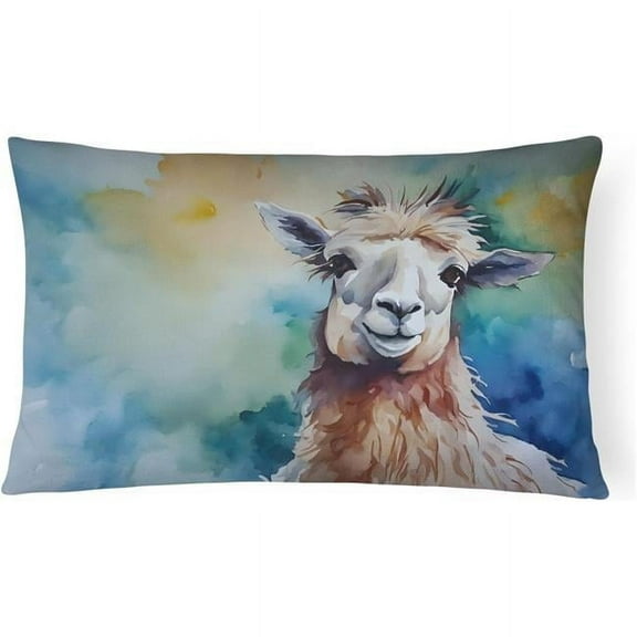 3 x 16 x 12 in. 100 Percent Polyester Llama Throw Pillow