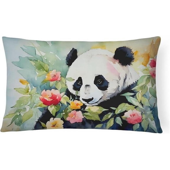 3 x 16 x 12 in. 100 Percent Polyester Panda Throw Pillow