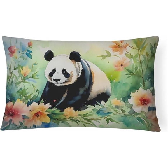 3 x 16 x 12 in. 100 Percent Polyester Panda Throw Pillow