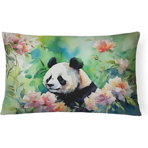 3 x 16 x 12 in. 100 Percent Polyester Panda Throw Pillow