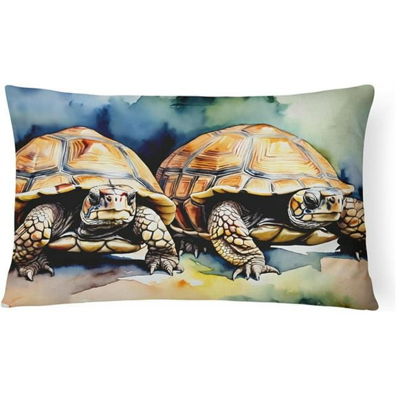 3 x 16 x 12 in. 100 Percent Polyester Turtles Tortoises Throw Pillow