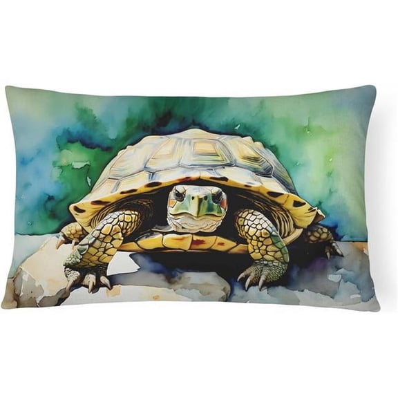 3 x 16 x 12 in. 100 Percent Polyester Turtles Tortoises Throw Pillow
