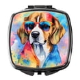 thumbnail image 1 of 3 x 2.75 in. Beagle Hippie Dawg Compact Mirror, 1 of 1