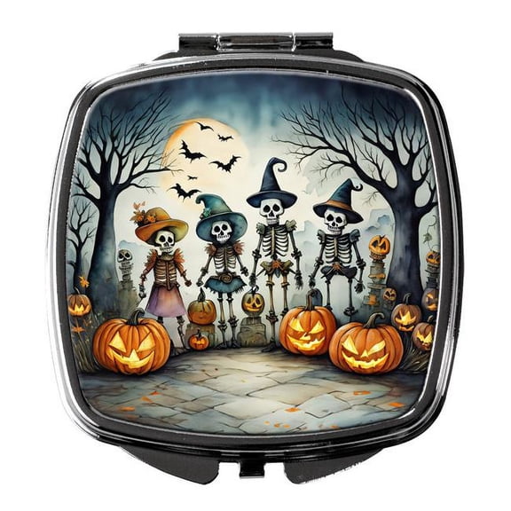 3 x 2.75 in. Calacas Skeletons Spooky Halloween Compact Mirror