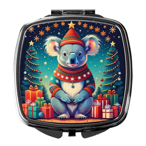 3 x 2.75 in. Koala Christmas Compact Mirror