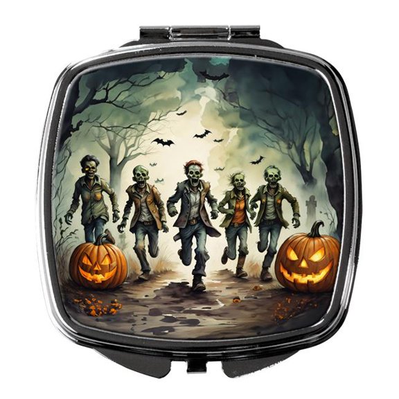 3 x 2.75 in. Zombies Spooky Halloween Compact Mirror