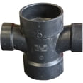 thumbnail image 1 of 3 x 2 Inch ABS Double Sanitary Tee, ABS Construction, 1 of 1
