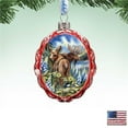 thumbnail image 1 of 3 x 2 in. Easily AMoosed in Lupine Mercury Glass Ornaments, 1 of 1