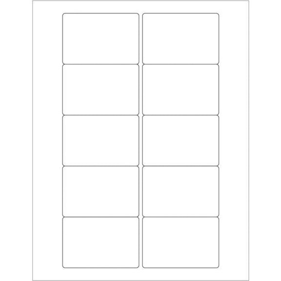 3 x 2 in. Weather Resistant Laser Labels